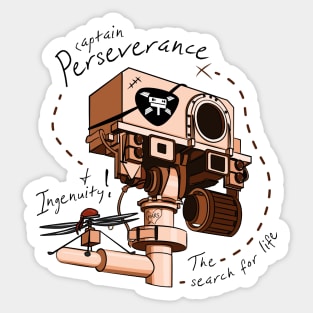 Captain Perseverance Sticker